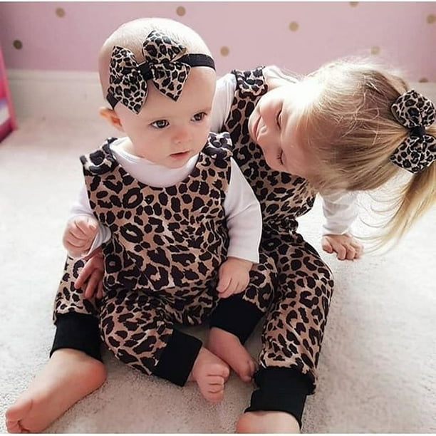 Toddler Baby Boys Girl Outfits Romper Tops+Pants Trouser Headband Jumpsuit
